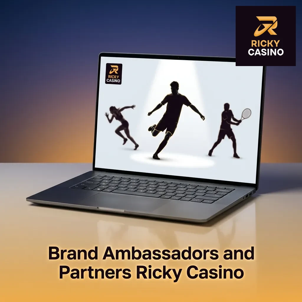 Logos of Ricky Casino's gaming partners: Evolution Gaming, Pragmatic Play, NetEnt, Microgaming, and Play'n GO