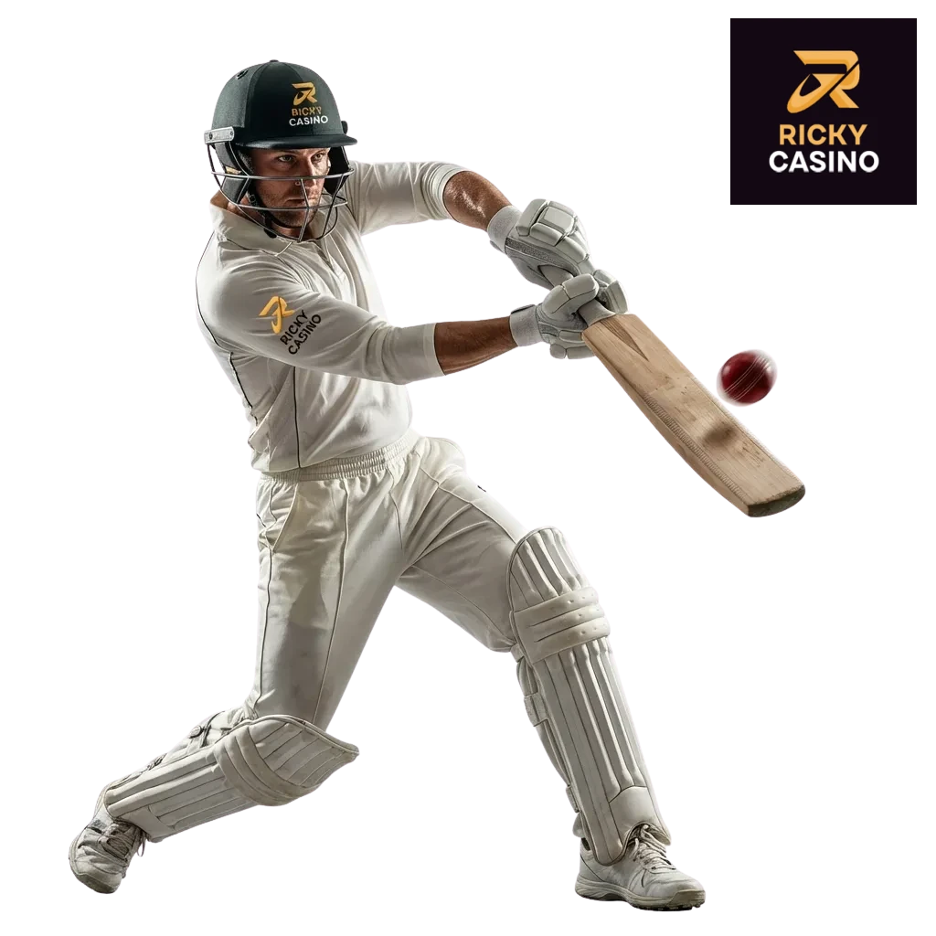 Ricky Casino Australia homepage showing sports betting options, pokies, and live casino games with welcome bonus offer.