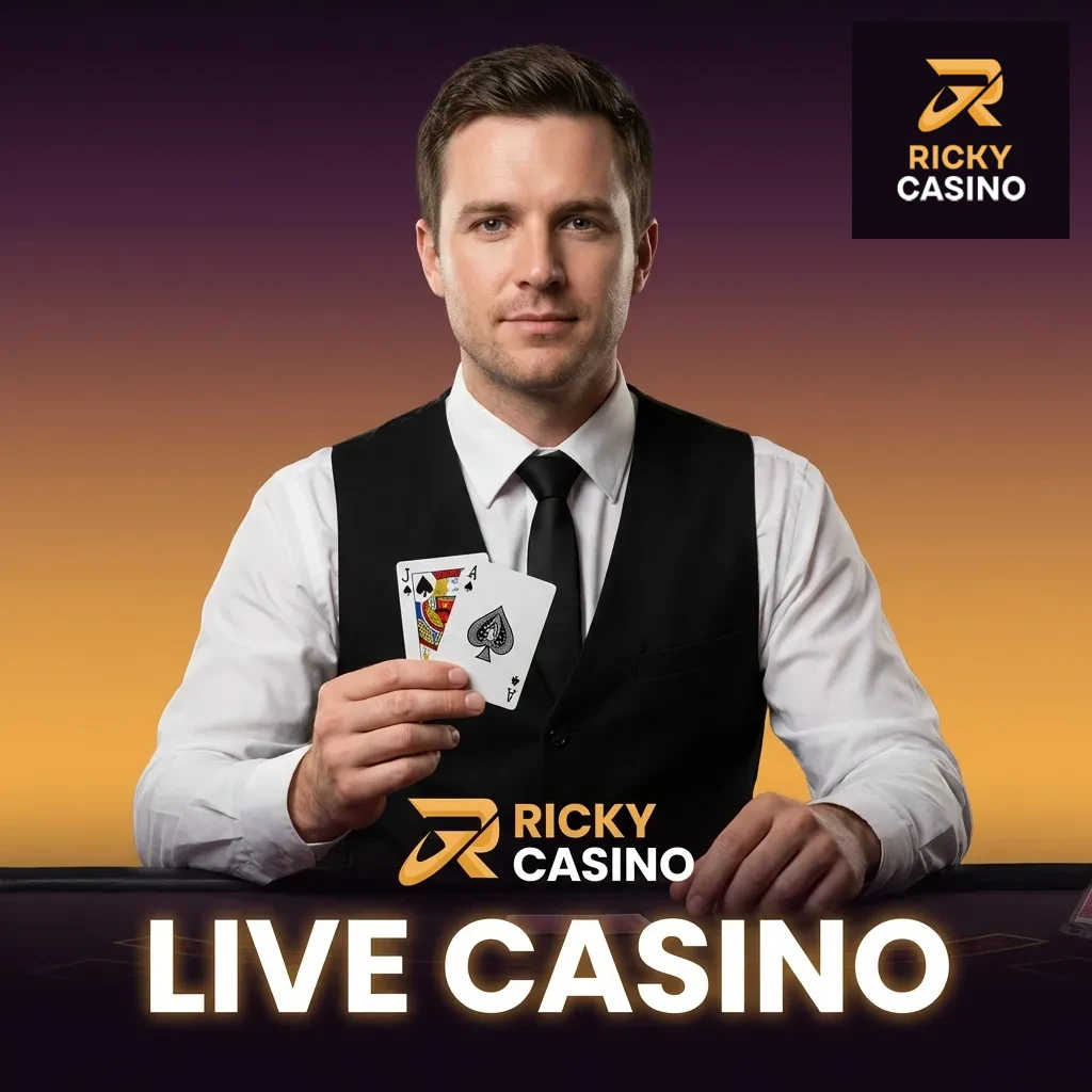 Professional dealers stream live casino games including blackjack, roulette, baccarat, and poker from HD studios in real-time.